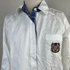 NWT Jessica Simpson White Button Down Shirt Size M